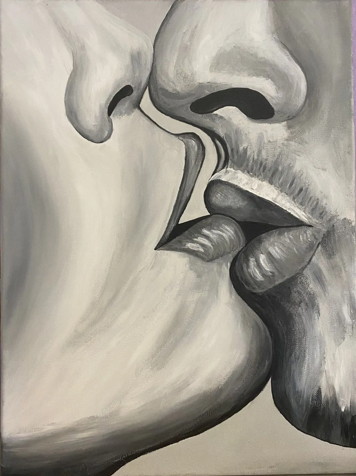 Baiser sensuel, œuvre de Anne Antoine