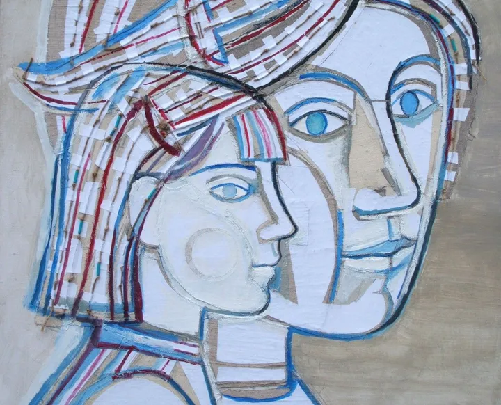 Double portrait, œuvre de Nikolay Marinov