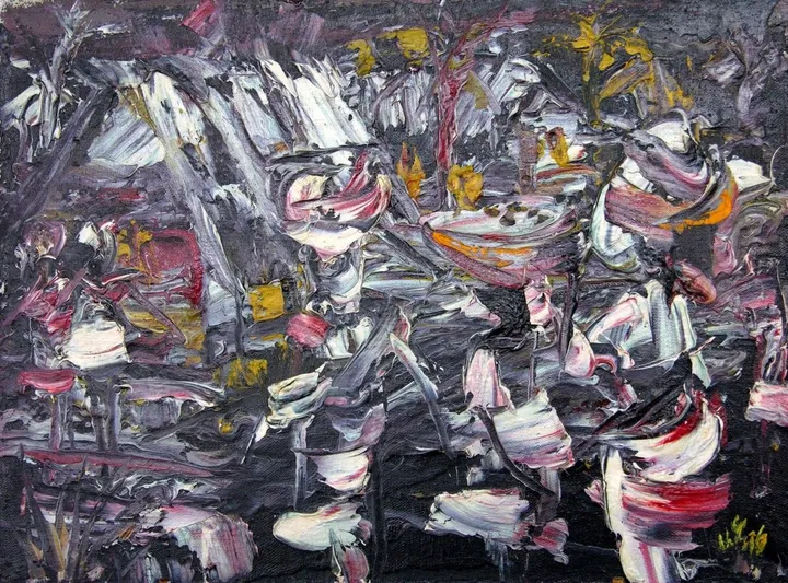 night time, artwork by Akpan Usoroh