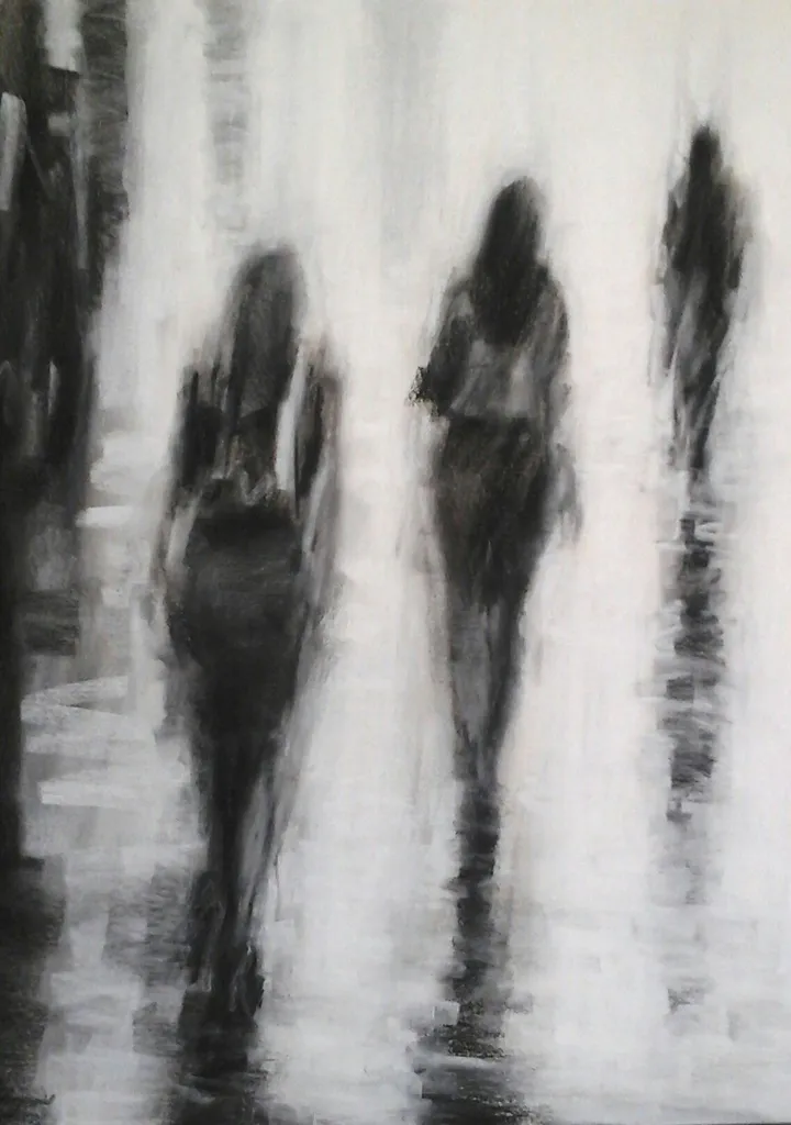 Caminantes II, œuvre de Ricardo Valbuena