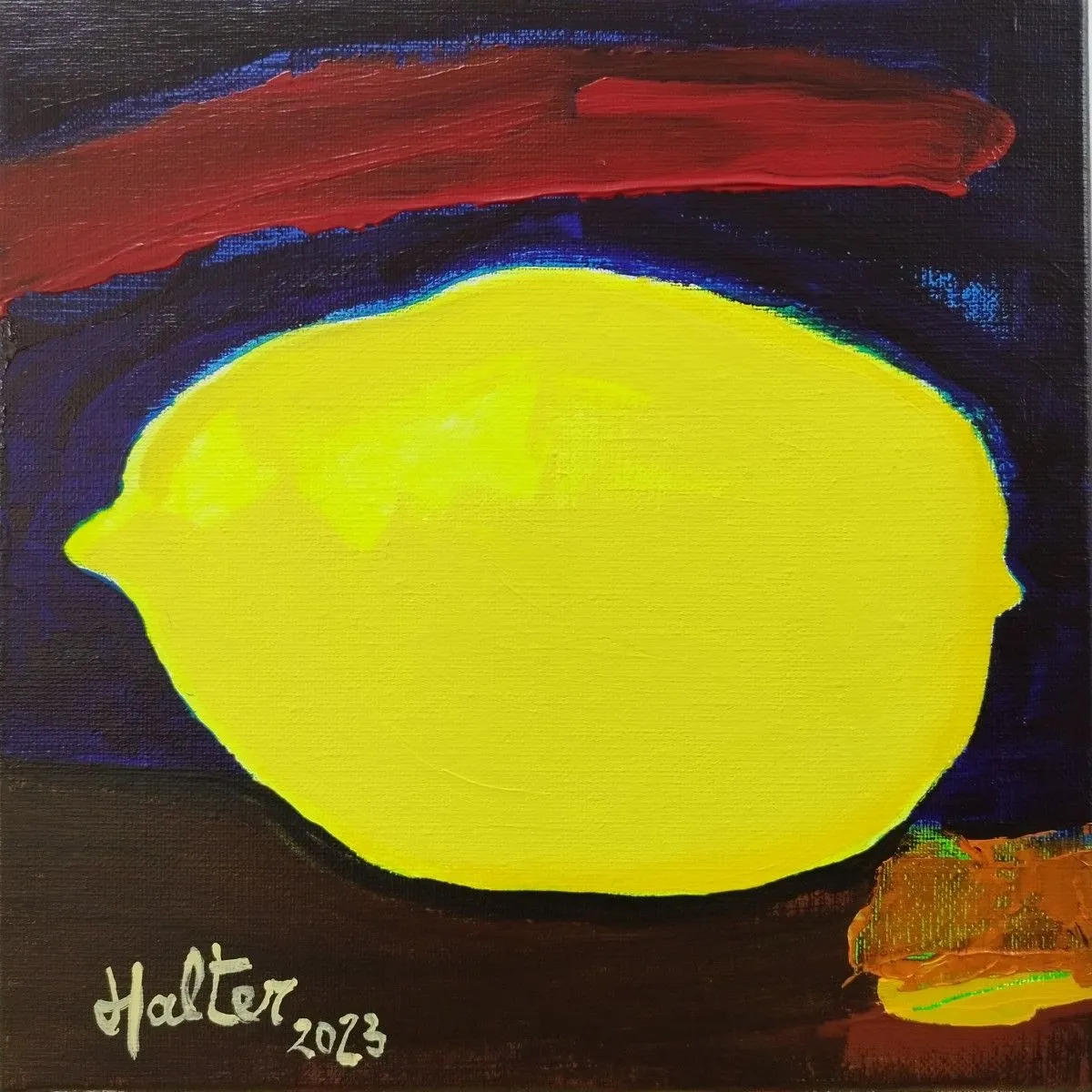Petit citron jaune, œuvre de Alain HALTER