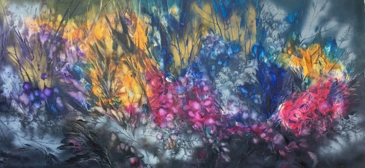 Firefly Flowers, artwork by Khrystyna Kozyuk