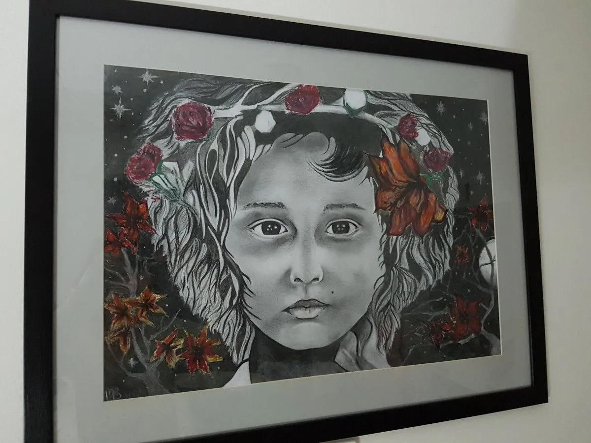 Flower child, artwork by Meagen Baker