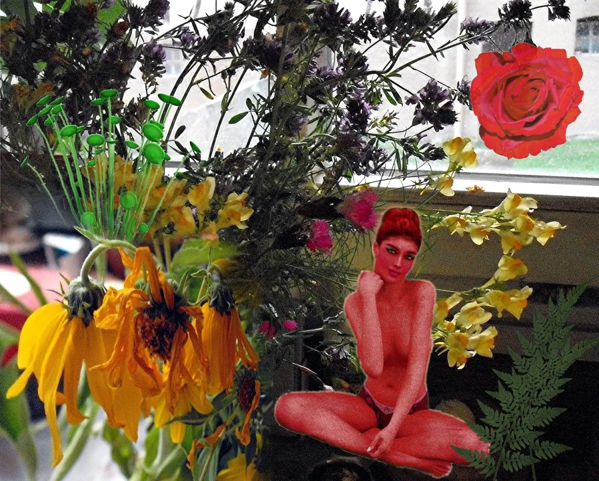 Always She with her red Rose..., œuvre de Agnes Fodor