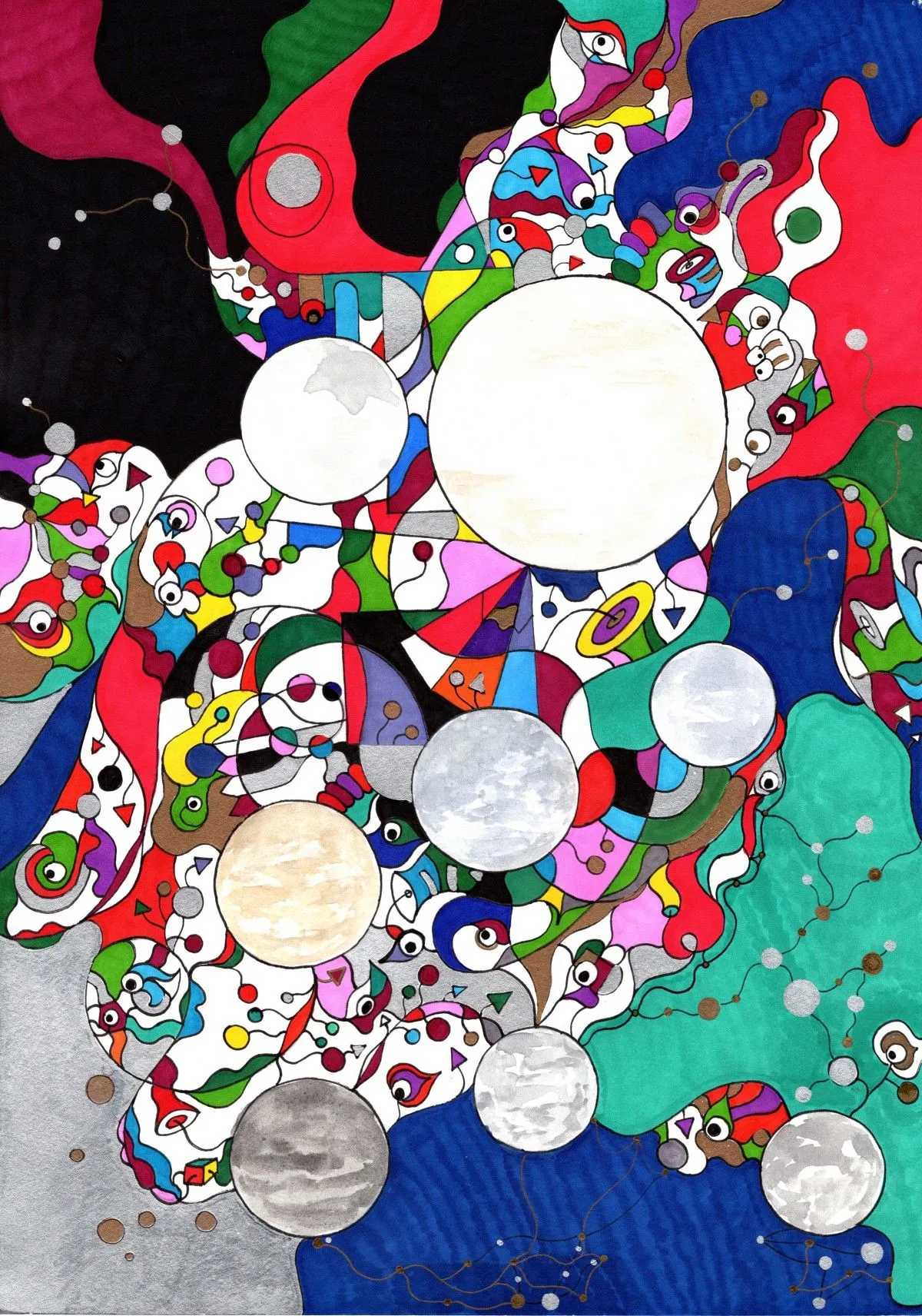 Metric expansion of space :), artwork by Eliyahu Ugg