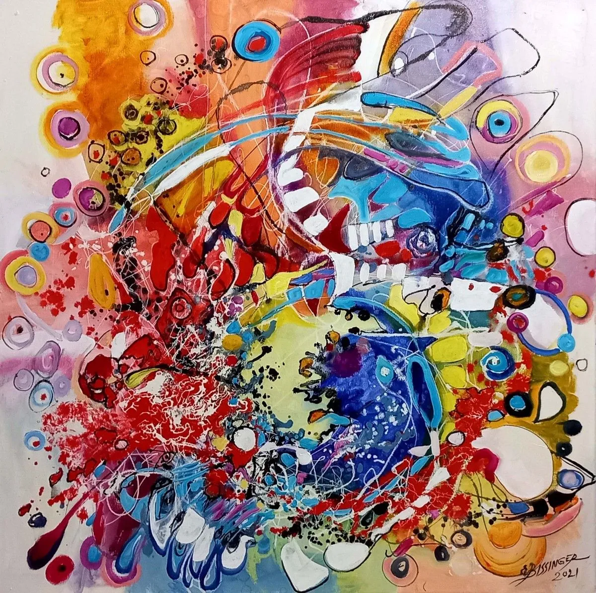 Abstract Culcusul lunii, Bissinger, œuvre de Bissinger Elena