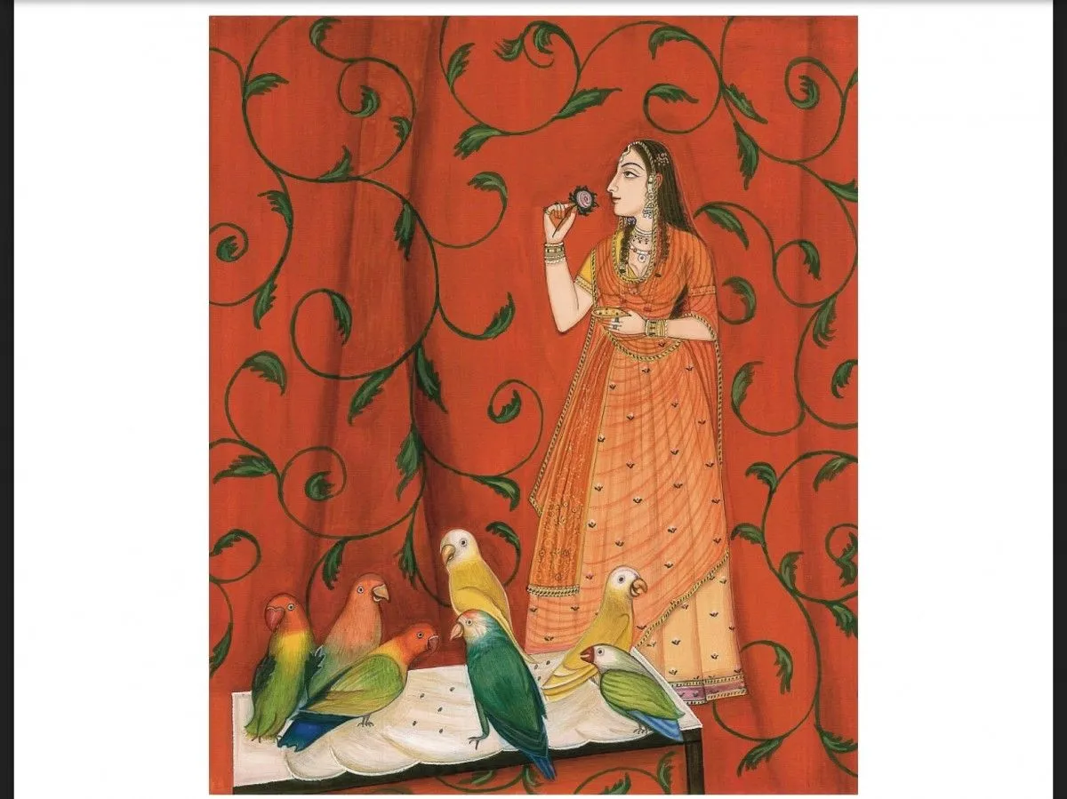 Princess with birds, œuvre de Samia Sam