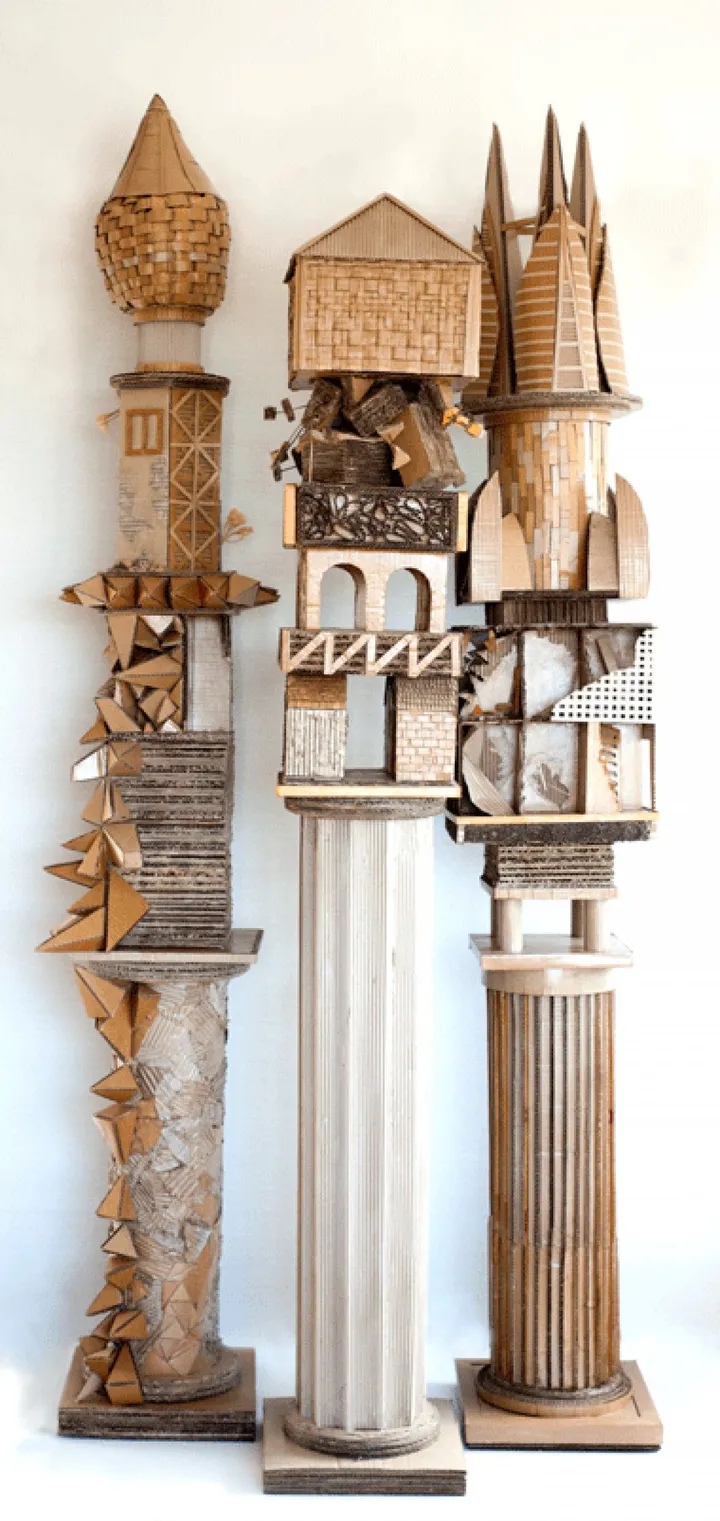 Monuments to Shelter #1, #2, #3, artwork by Helena Sahm