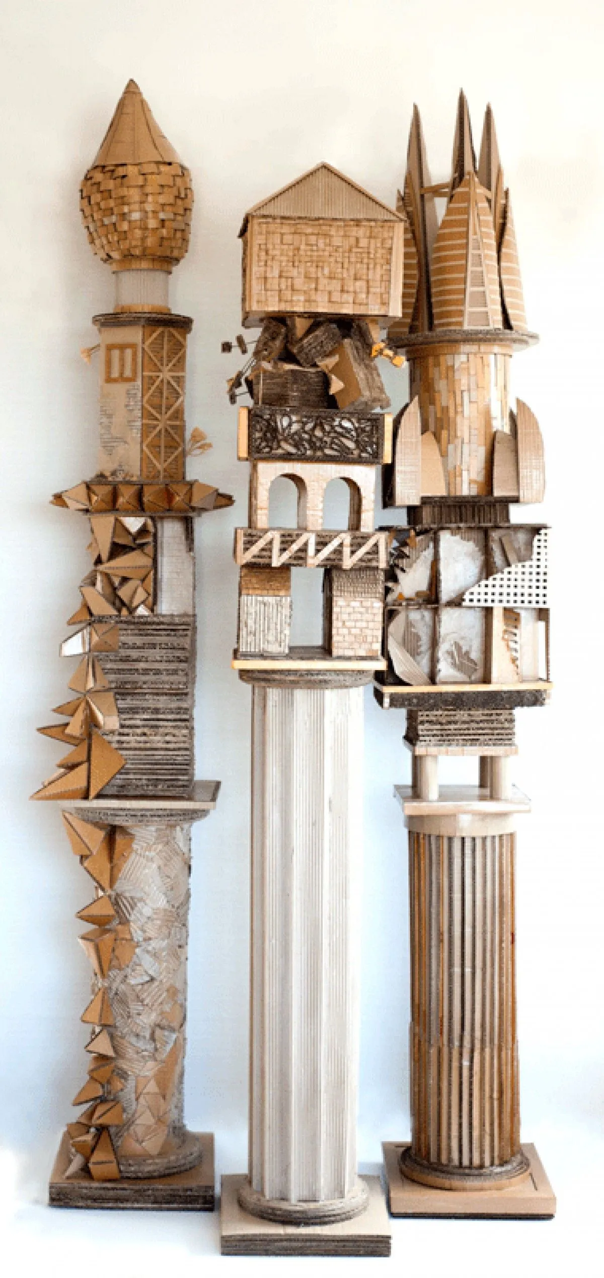 Monuments to Shelter #1, #2, #3, artwork by Helena Sahm