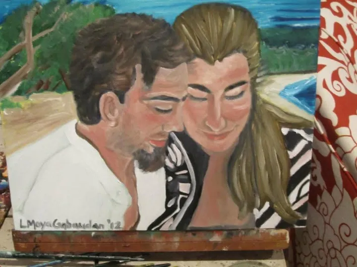 Ivo and Camille, artwork by Ligia Moya