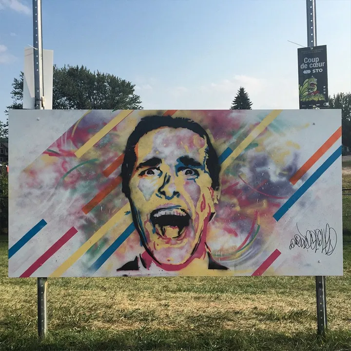 American psycho, artwork by Jean-Francois Henri