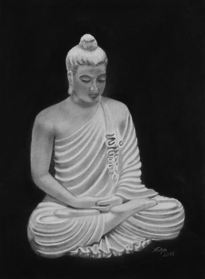 Méditation, œuvre de Nina (Nadine Pillet)