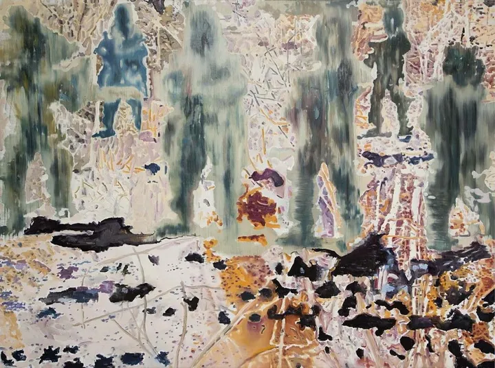 6 figure in the forest, œuvre de Vlad Yurashko