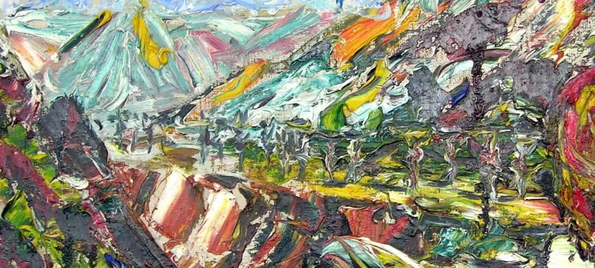 The Return of Africans through the Kazakh Mountains, artwork by Akpan Usoroh