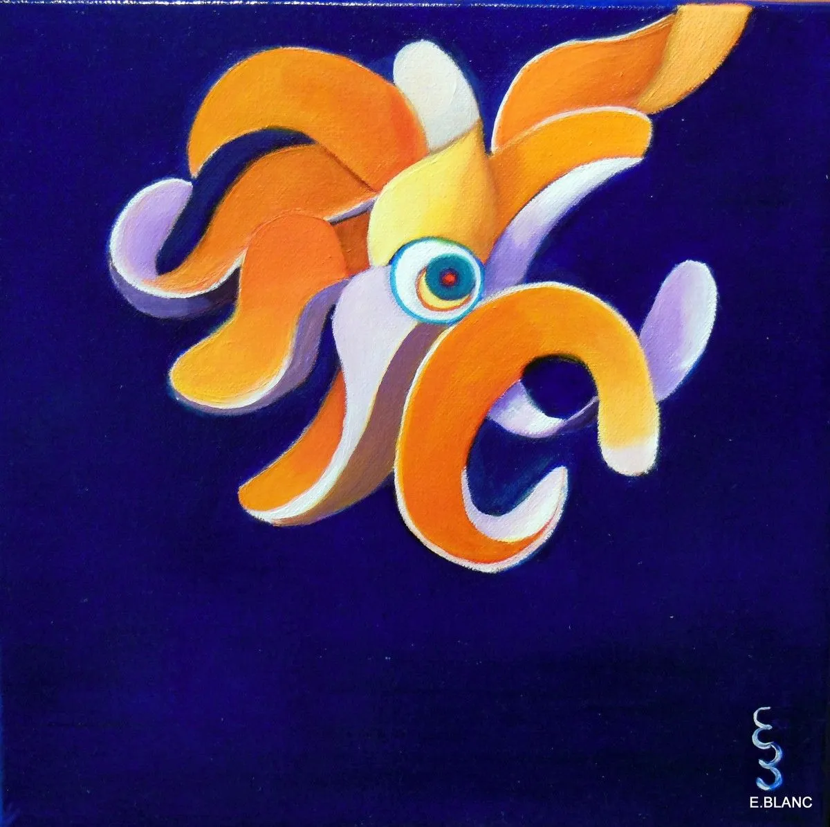 FANTAISIE AQUATIQUE WATERY IMAGINATION, artwork by Evelyne BLANC