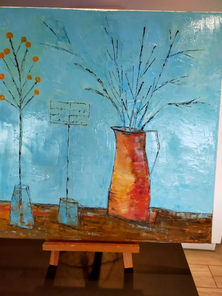 Trois pots, artwork by annick Ayoul