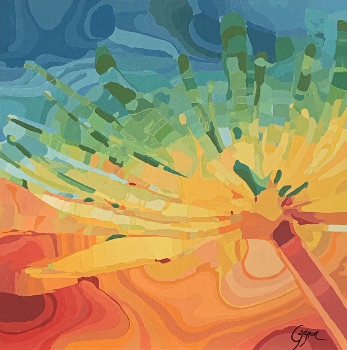 Fleur I, artwork by Lynda Gagnon