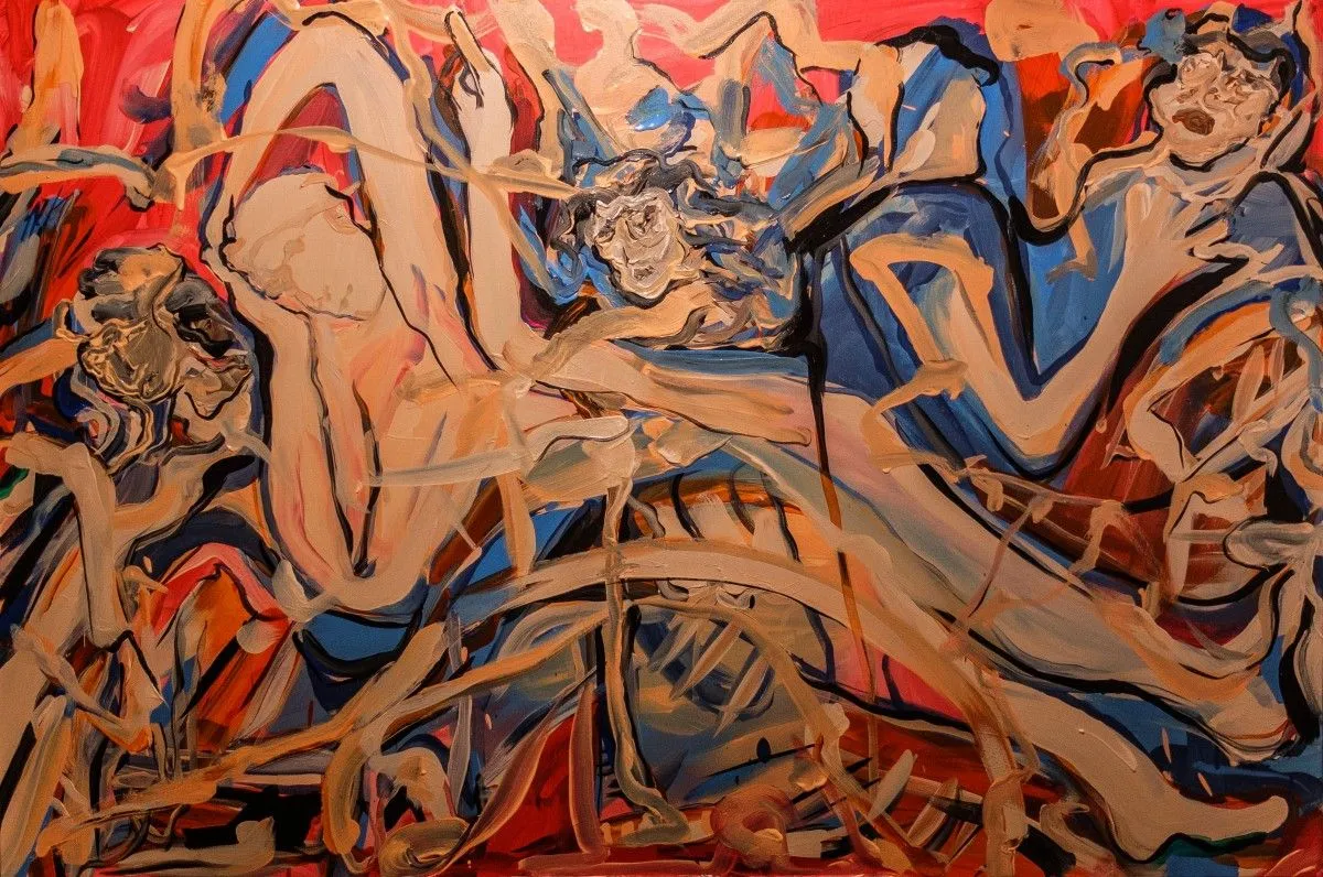 Le penseur., artwork by Charaf El Ghernati