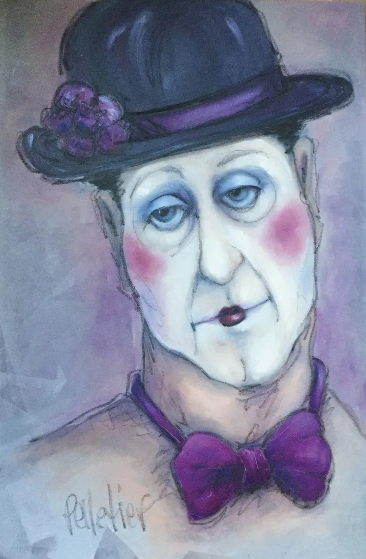 Histoire de clown II (Série Perceptions), œuvre de Sylvie Pelletier