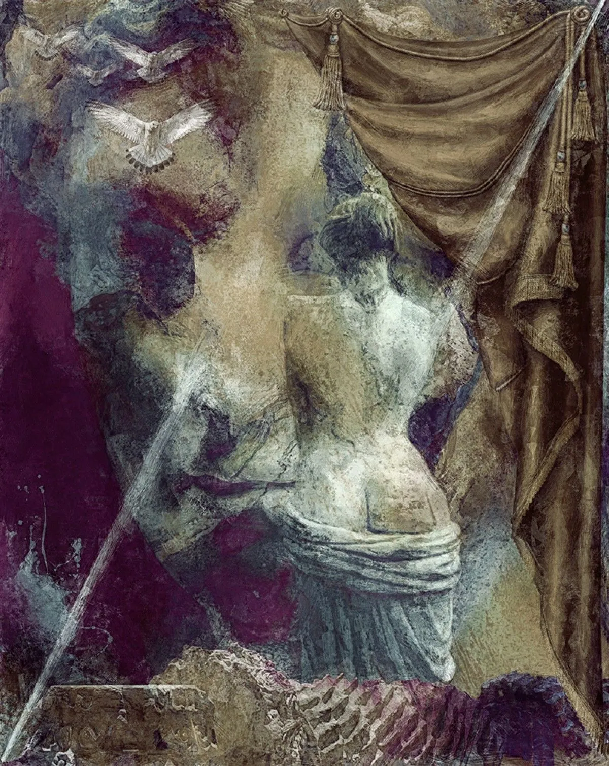 [Sculpture Series - A Face upon the Past    2019-10491-6    63 x 50 cm, artwork by Ali Aslan