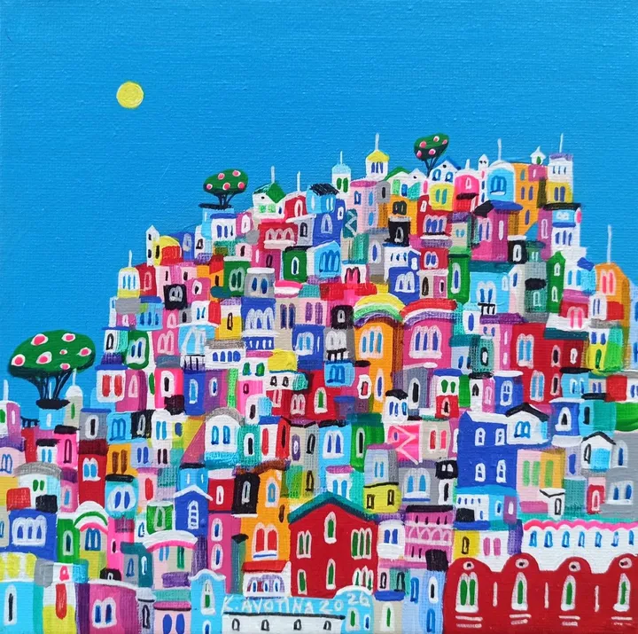 The Sun Kissed Town, artwork by Katrina Avotina