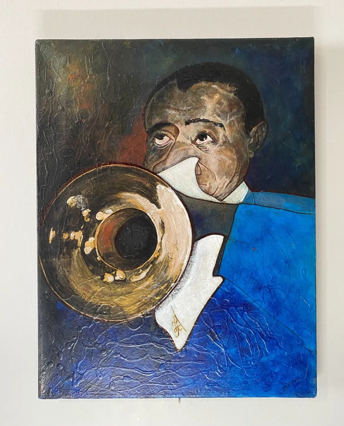The sound goes everywhere - Louis Armstrong, œuvre de Denis Roucau