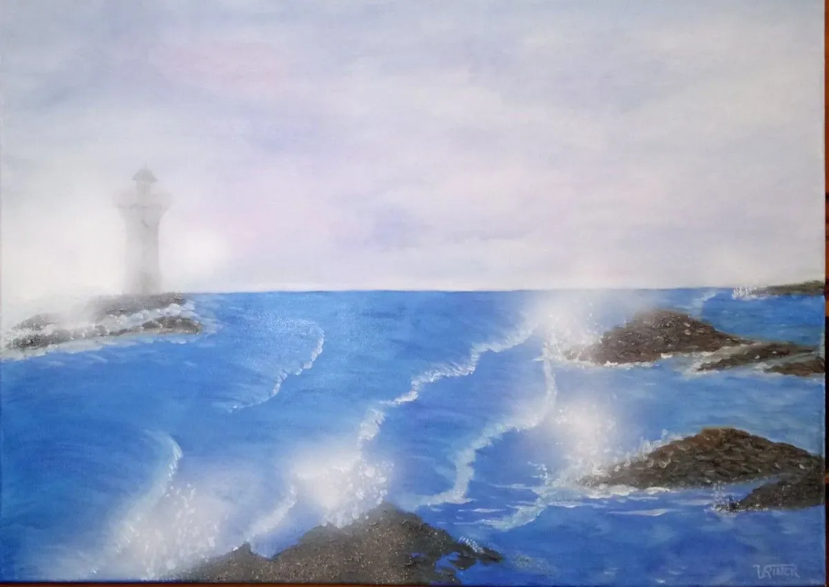 Une mer agitée, artwork by Viviane RINCK