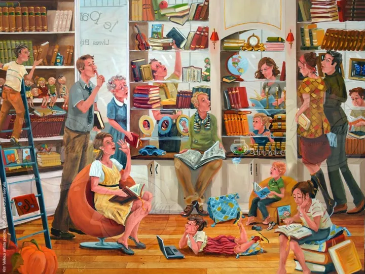La raconteuse d'histoires, œuvre de Kim Veilleux