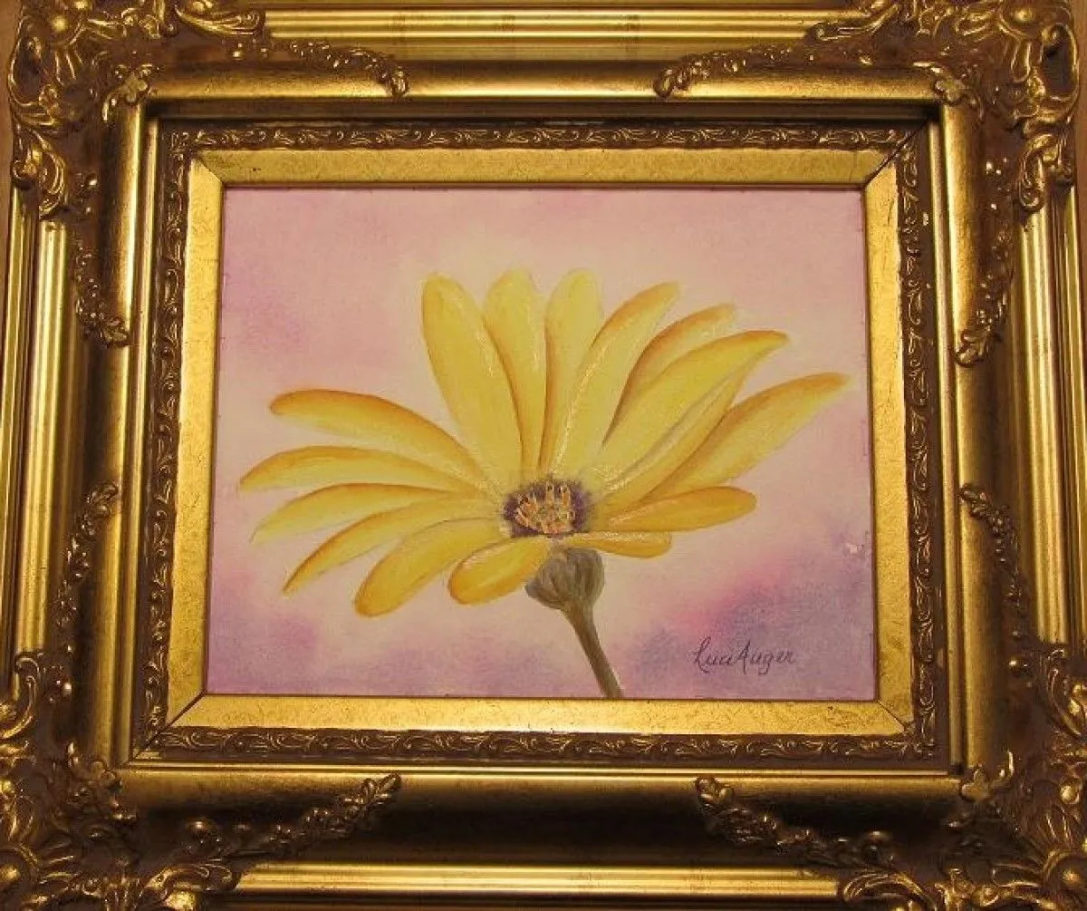 Jaune soleil, œuvre de Lucie Auger