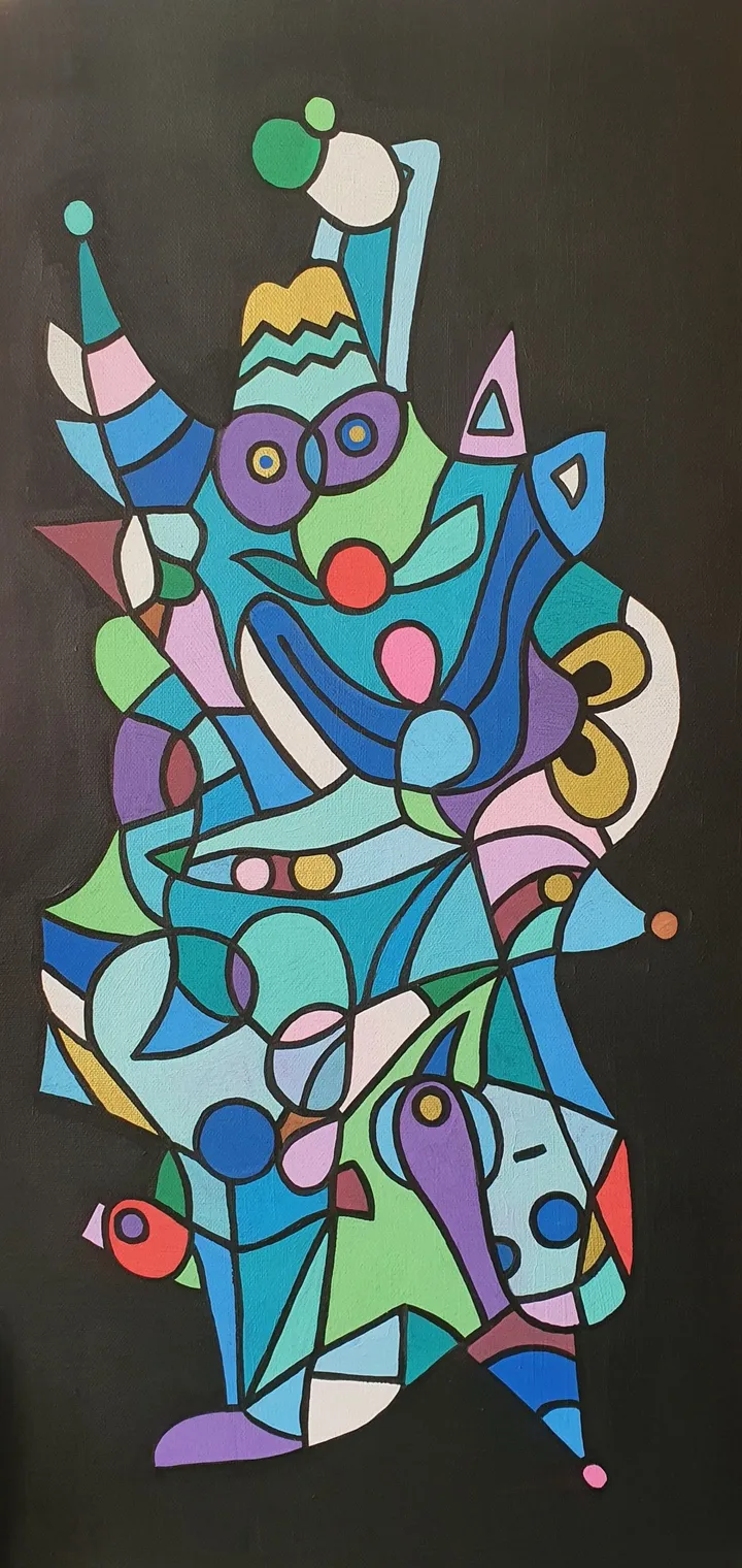 Psychedelic Clown, artwork by Malisu Art