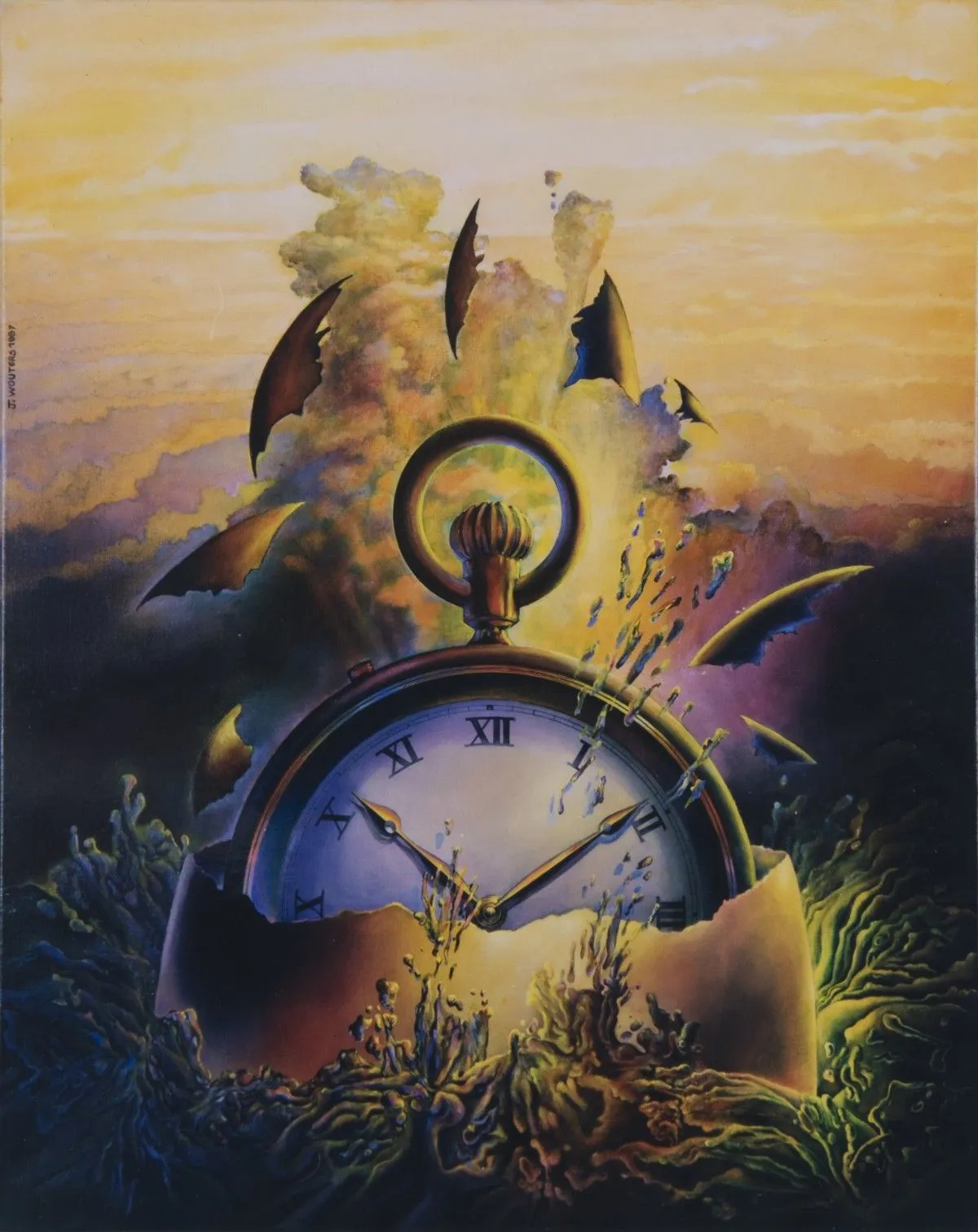 La naissance du temps, artwork by Jo Wotzem