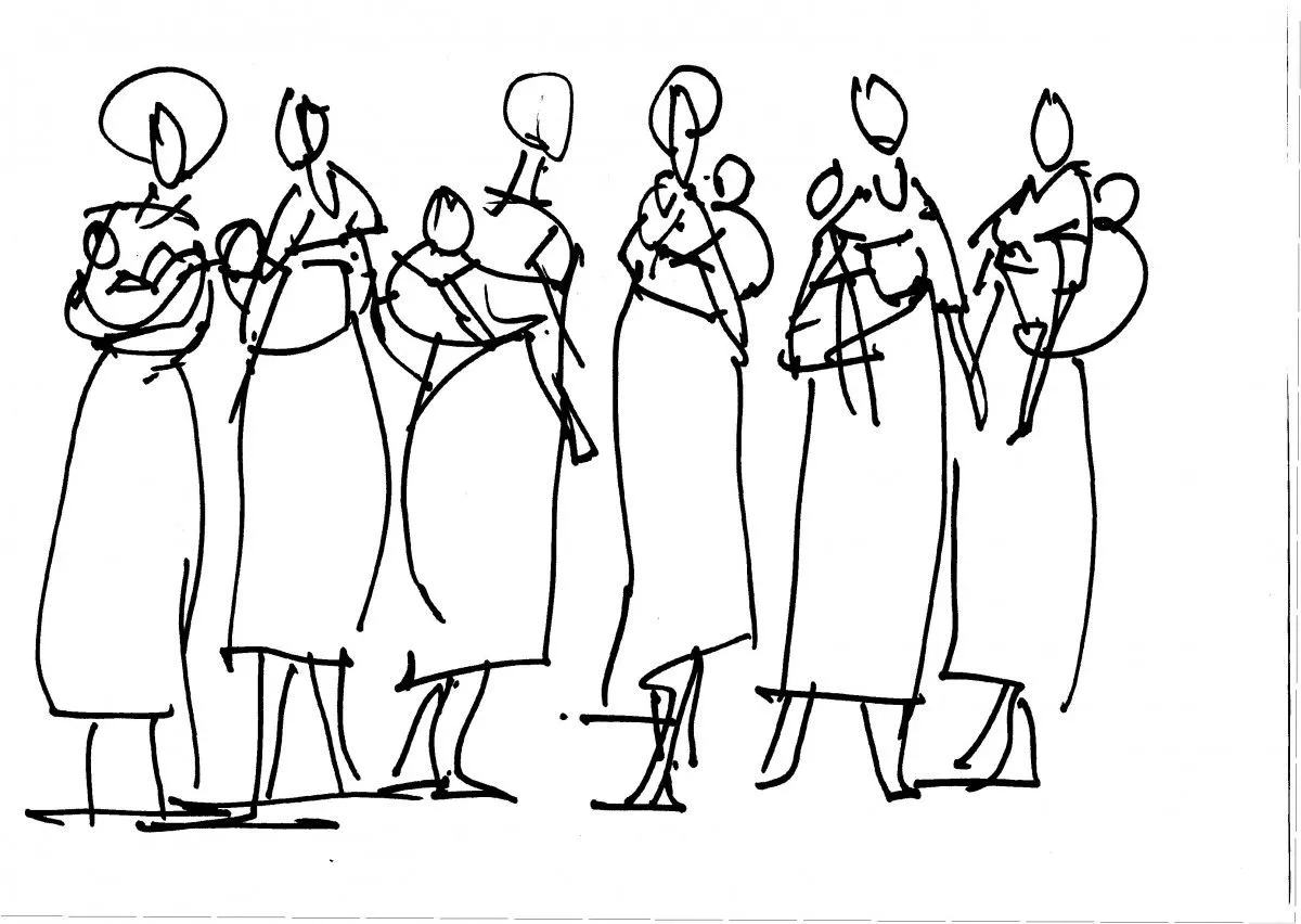 African Mamas, artwork by Akpan Usoroh