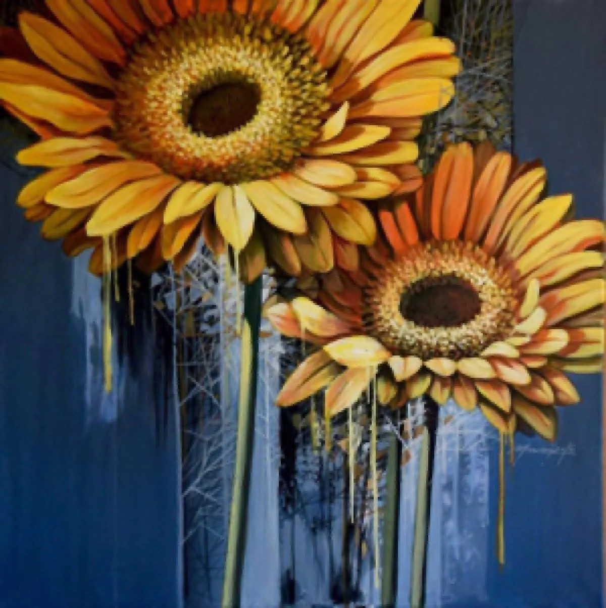 two flowers, artwork by Constantin Disney