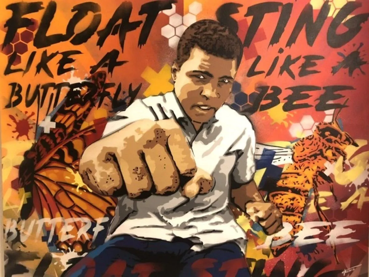 Float like a butterfly, sting like a bee, œuvre de Thomas Grabli