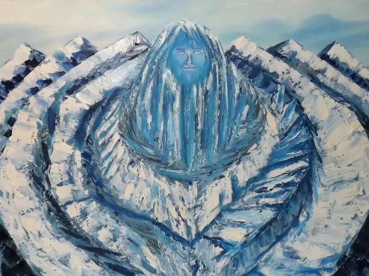 L'ange des montagnes, artwork by MICHEL JOSEPH RODRIGUE