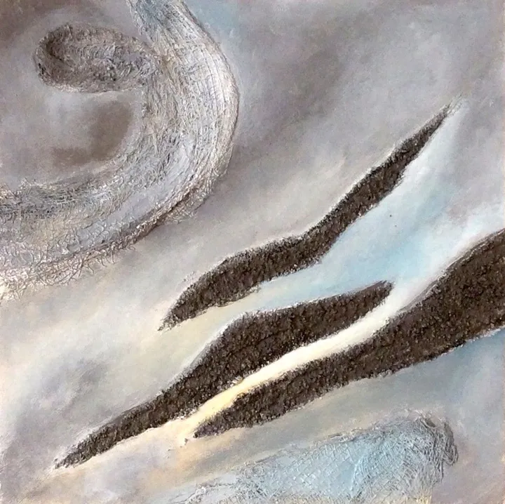 Durant l'orage, œuvre de Anne-Line Schoovaerts