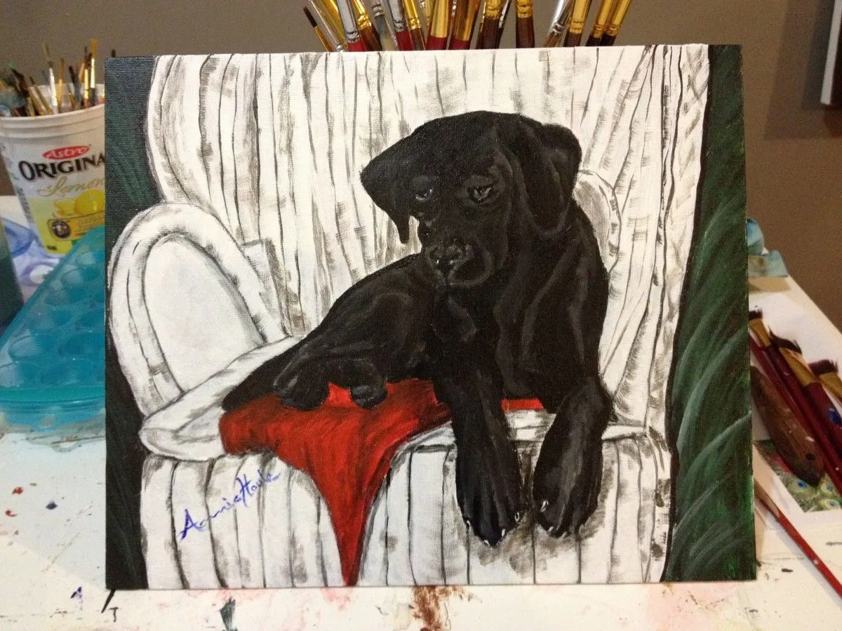 petit repos, œuvre de Annie RAX Houle