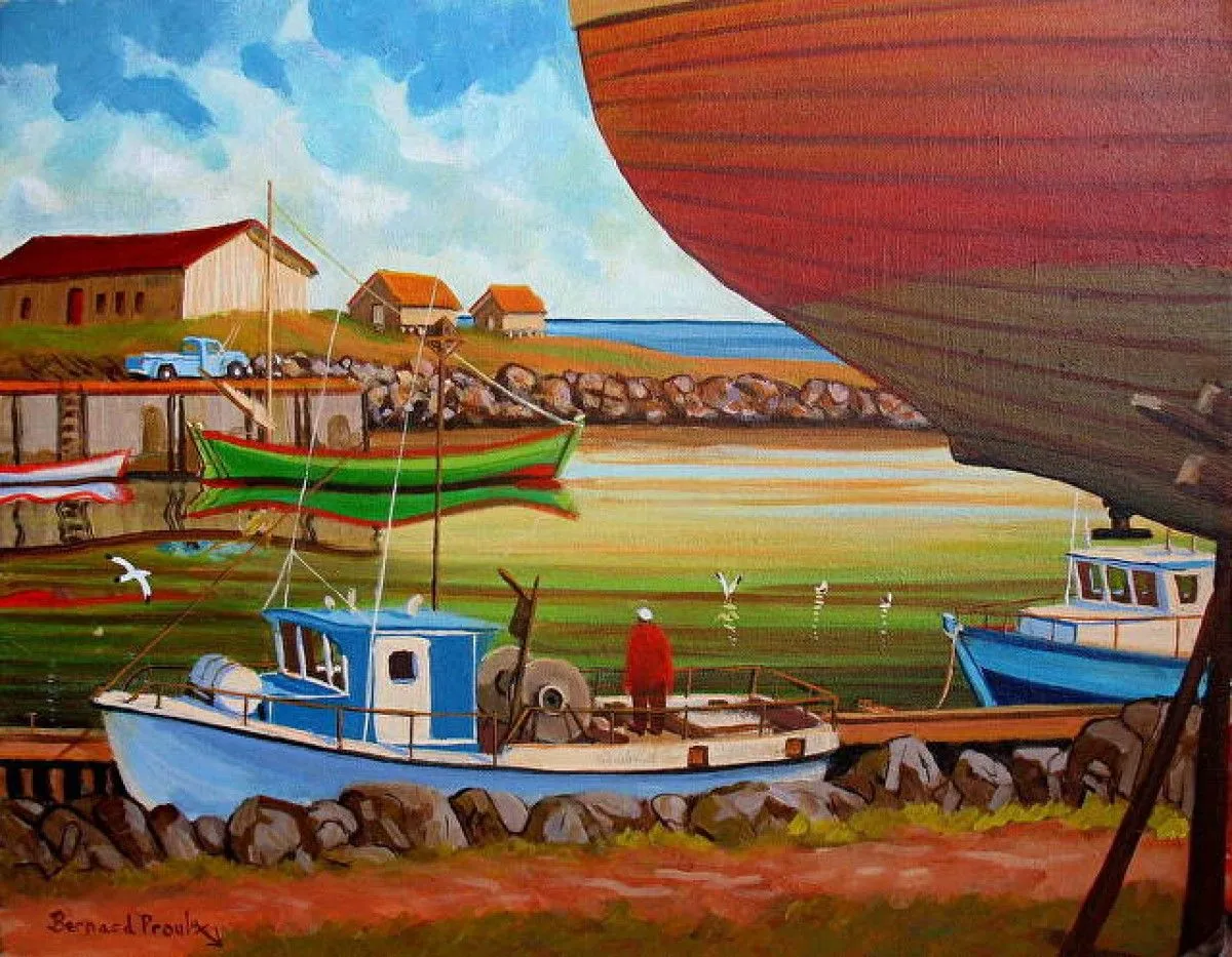 D'hier et d'aujourd'hui, artwork by Bernard Proulx
