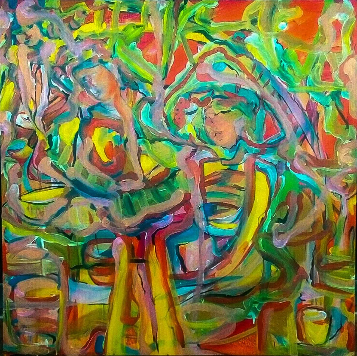 Le porteur d'eau., artwork by Charaf El Ghernati