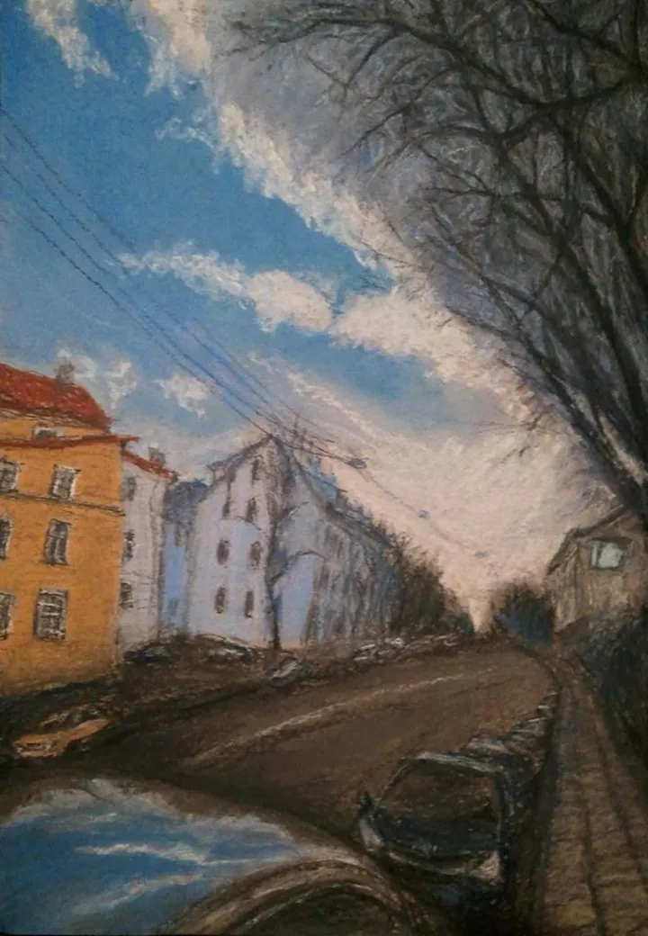 Vilnius, Naugarduko street, Or The Cloud, artwork by Marina Tregubova