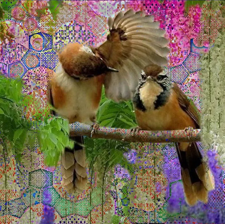 Birdcouple, œuvre de Agnes Fodor