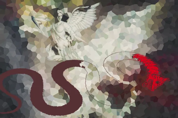 Michael the Archangel and the Serpent, œuvre de Miguel Alvarez