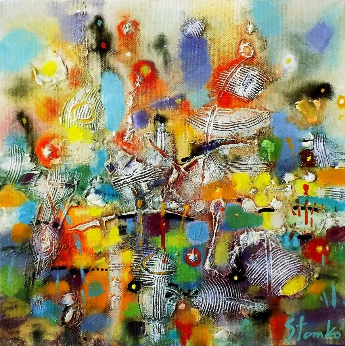 Abstract landscape-XVIII, artwork by Stanislav Bojankov