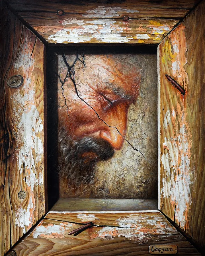 Old-man, œuvre de Mahmoud Qoqyan