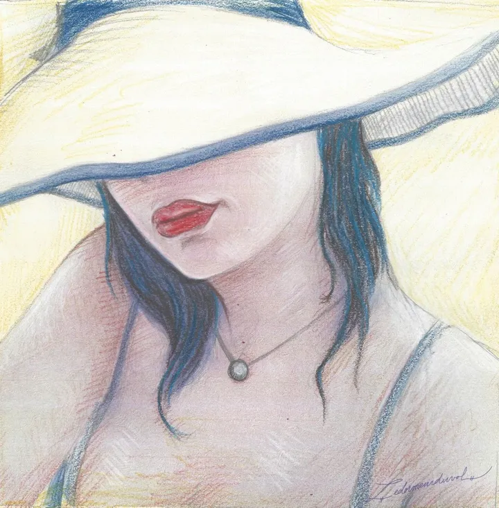 La femme au Chapeau, œuvre de Le Dormeur Du Vol
