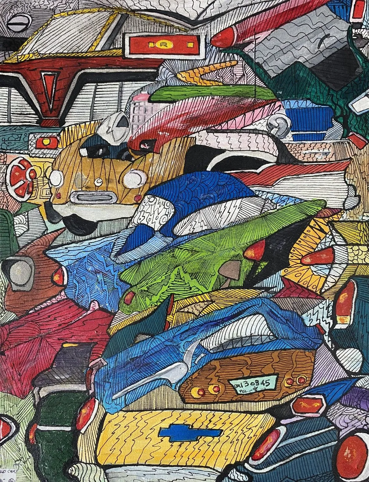 Old Cars - Pop Art, œuvre de Denis Roucau