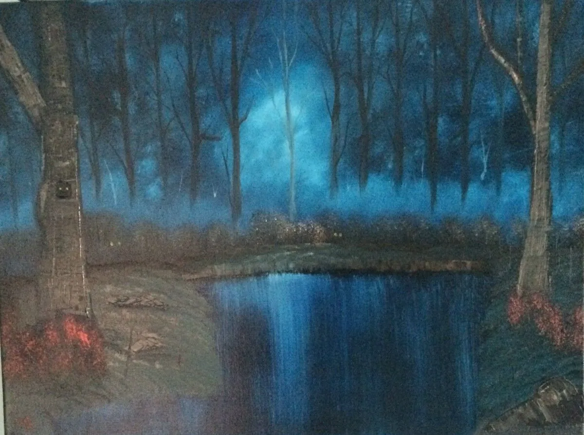 Night in the Haunted Forest, artwork by Mark Bennett