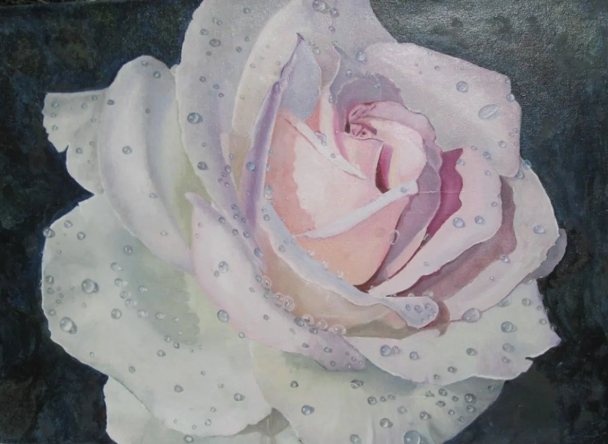 rose, œuvre de Inna Koba