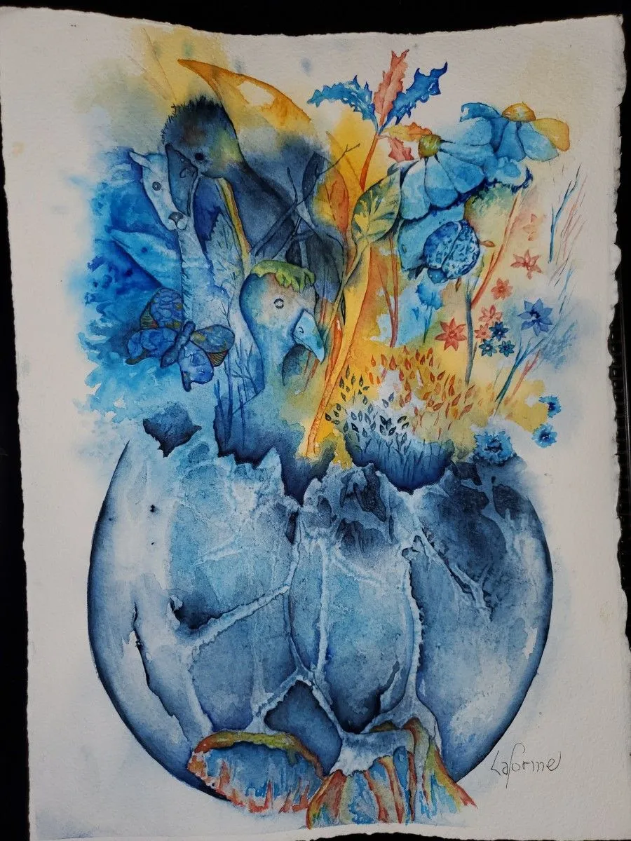 De  la terre, naîtra le renouveau, œuvre de Louise Laforme