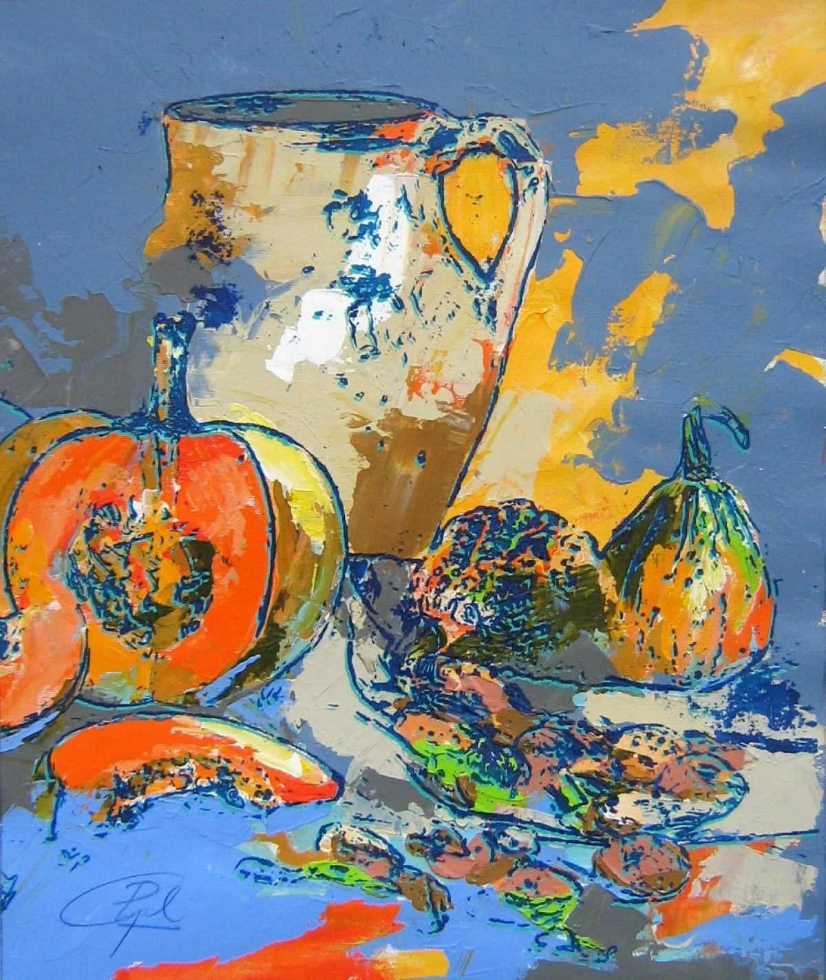 la tranche de melon, artwork by Gilles Chapel